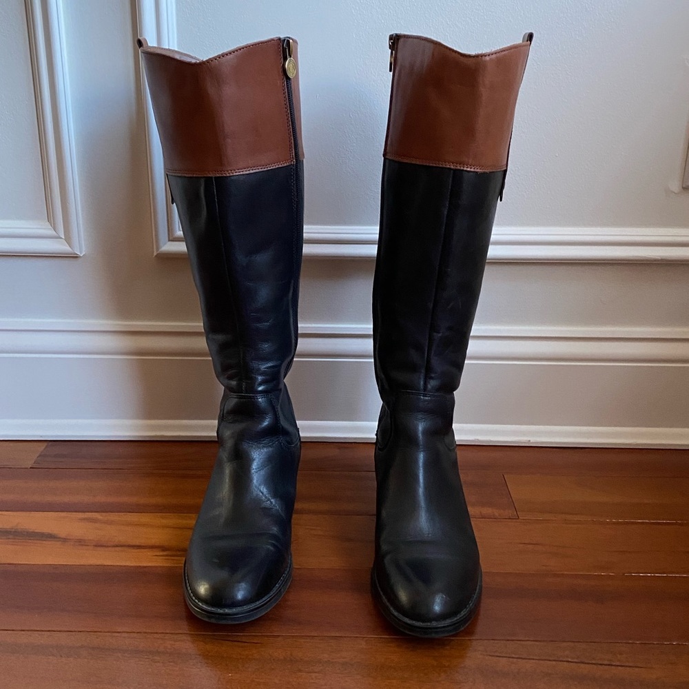 Franco Sarto black and brown boot size 8